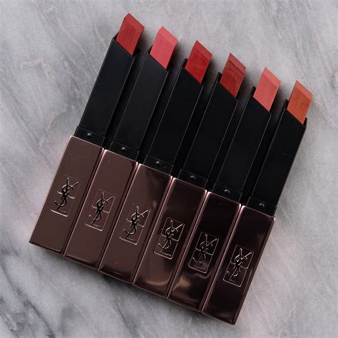 ysl slim glow matte lipstick swatches|ysl matte glow.